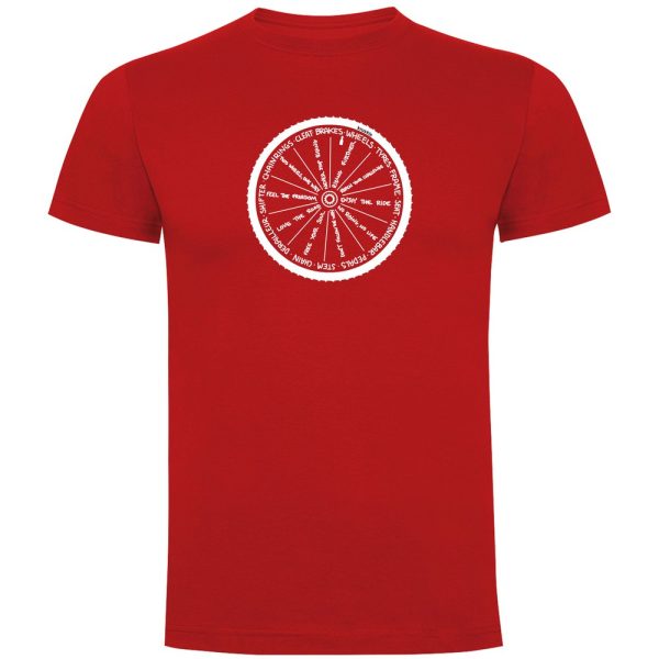 Kruskis Wheel Short Sleeve T-shirt Rood L Man