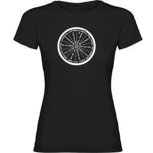 Kruskis Wheel Short Sleeve T-shirt Zwart 2XL Vrouw