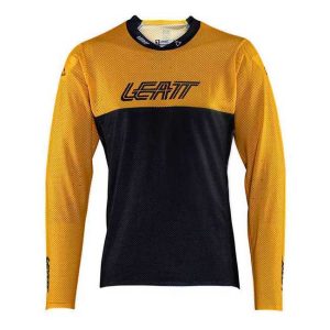 Leatt Mtb Gravity 4.0 Long Sleeve Enduro Jersey Geel,Zwart L Man