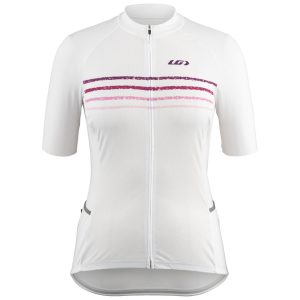 Louis Garneau Women's Buck Short Sleeve Jersey (Pink Chalk/White) (S)