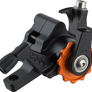 Paul Components Klamper Disc Brake Caliper (Black/Orange) (Mechanical) (Front or Rear... - 048BKORLP