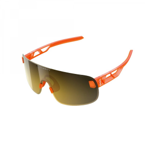 Poc | Elicit Sunglasses Men's In Flourescent Orange Translucent/clarity Road/sunny Gold