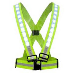 Quick Media Electronic Led Reflective Vest With Usb Port Geel
