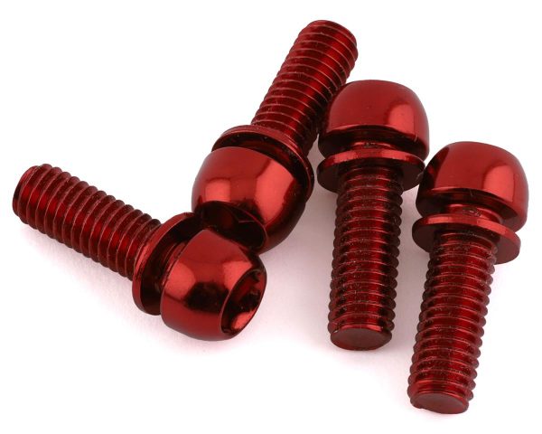 Reverse Components Disc Brake Caliper Bolts (Red) (M6 x 18) (4) - 01809