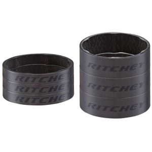 Ritchey Wcs Carbon Headset Spacers 6 Units Zwart 3x5/3x10 mm
