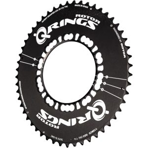 Rotor Q Rings 110 Bcd Outer Aero Chainring Zwart 54t