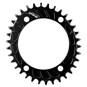 Rotor Q Rings Sm Oval 110 Bcd Chainring Zwart,Grijs 38t