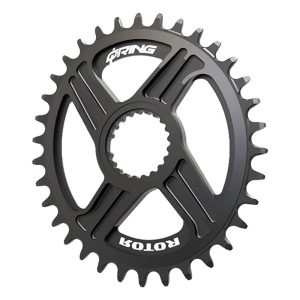 Rotor Qx1 Shimano Direct Mount Xt Oval Chainring Zwart 36t