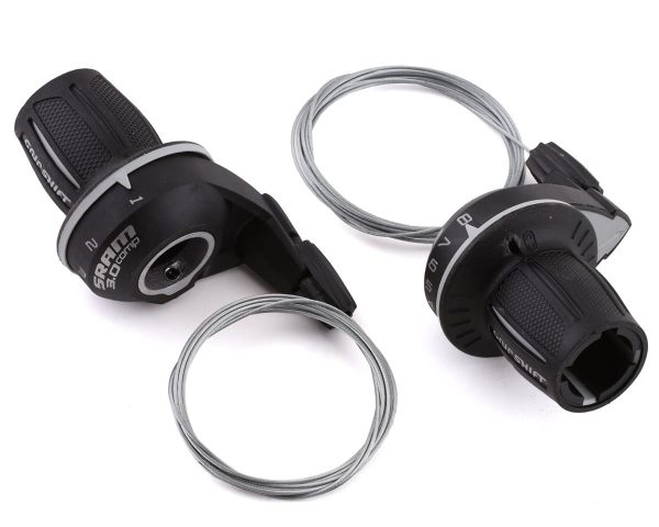 SRAM 3.0 Comp Grip Shifters (Black) (Pair) (3 x 8 Speed) (For SRAM Derailleurs)