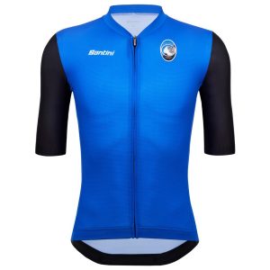 Santini Atalanta Short Sleeve Jersey Blauw S Man