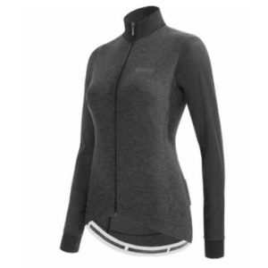 Santini Colore Puro Thermal Long Sleeve Jersey Grijs S Vrouw