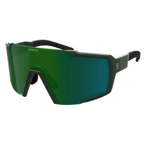 Scott Shield Compact Sunglasses Groen Green Chrome/CAT3