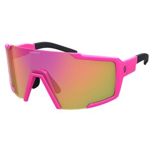 Scott Shield Compact Sunglasses Roze Pink Chrome/CAT3