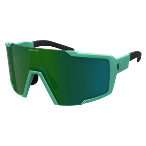 Scott Shield Compact Sunglasses Transparant Green Chrome/CAT3