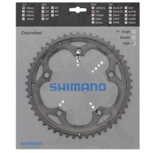Shimano 50t 5703 105 Type D Chainring Zilver 50t
