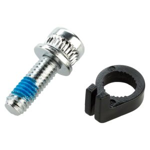 Shimano Disc Brake Caliper Fixing Bolts (Black) (18.7mm) (w/ Snap Ring) - Y8LS98020