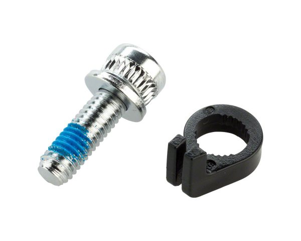 Shimano Disc Brake Caliper Fixing Bolts (Black) (18.7mm) (w/ Snap Ring) - Y8LS98020