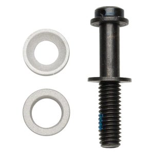 Shimano Disc Brake Caliper Fixing Bolts (Black) (30.5mm) (w/ Adjusting Washer) - Y8JB98020