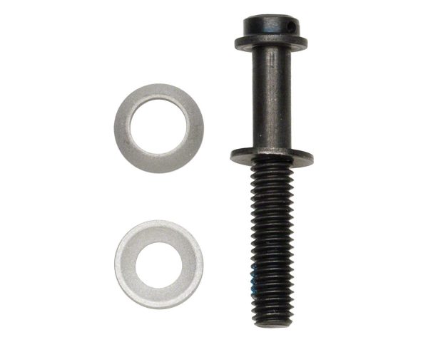 Shimano Disc Brake Caliper Fixing Bolts (Black) (36.3mm) (w/ Adjusting Washer) - Y8JB98010