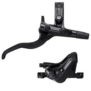 Shimano MT420 4-Piston Hydraulic Disc Brake Set (Black) (Metal Pad) (Post Mount) (Right) (Caliper In