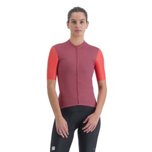 Sportful Checkmate Short Sleeve Jersey Roze XS Vrouw