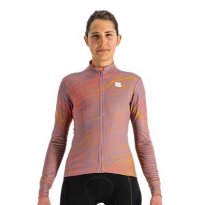 Sportful Cliff Supergiara Thermal Long Sleeve Jersey Roze S Vrouw