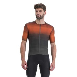 Sportful Flow Supergiara Short Sleeve Jersey Oranje,Zwart S Man