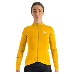 Sportful Monocrom Thermal Long Sleeve Jersey Geel M Vrouw