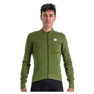 Sportful Monocrome Thermal Long Sleeve Jersey Groen S Man