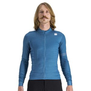 Sportful Supergiara Thermal Long Sleeve Jersey Blauw M Man