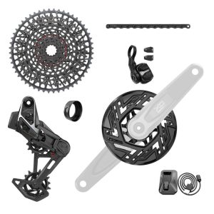 Sram X0 T-type Eagle E-mtb 104bcd Transmission Axs Groupset Zilver 10-52t