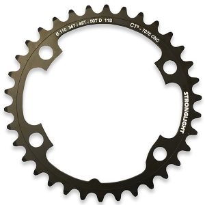 Stronglight Ct2 Durace Di2 110 Bcd Chainring Zwart 34t