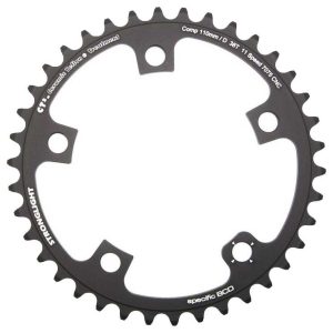 Stronglight E-shifting Interior 5b Campagnolo 110 Bcd Chainring Zwart 42t