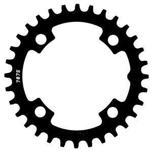 Sunrace Narrow-wide Bcd 104 Chainring Zilver 32t