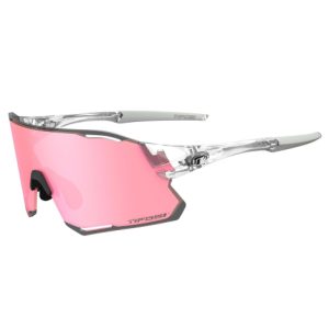 Tifosi Rail Race Interchangeable Clarion Lens Sunglasses - Crystal Clear / Clarion Rose