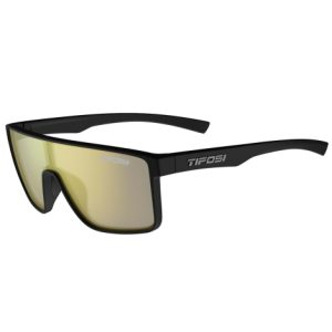 Tifosi Sanctum Single Lens Sunglasses - Matt Black / Smoke Yellow Lens