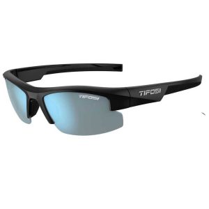 Tifosi Shutout Sunglasses Zwart Smoke Bright Blue/CAT3