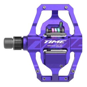 Time Speciale 10 Large Pedals With Atac Standard Cleats Paars