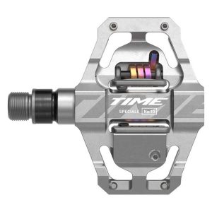 Time Speciale 10 Small Pedals With Atac Standard Cleats Zilver