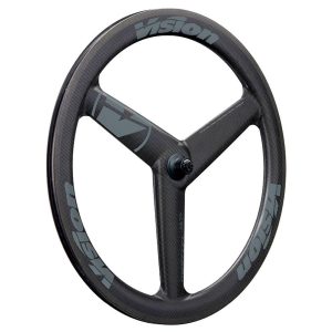 Vision Metron 3 Spokes Road Front Wheel Zilver 12 x 100 mm