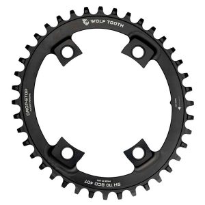 Wolf Tooth 4b 110 Bcd Oval Chainring Zwart 40t