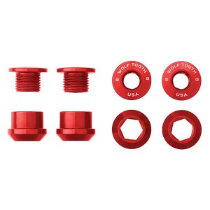 Wolf Tooth 6 Mm Chainring Bolts Rood