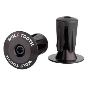 Wolf Tooth Aluminium Handlebar Plugs Zwart