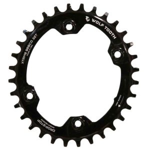 Wolf Tooth M9000 96 Bcd Oval Chainring Zwart 32t
