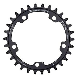Wolf Tooth Red Camo Drop B Chainring Zilver 32t