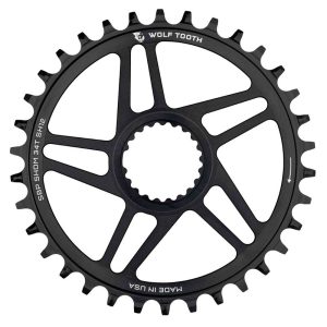 Wolf Tooth Shimano Direct Mount Super Boost Hyperglide +12 34 Chainring Zwart 34t