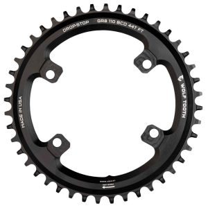Wolf Tooth Shimano Grx 110 Bcd Chainring Zwart 36t
