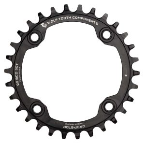 Wolf Tooth Symmetric 96 Bcd Chainring Zwart 30t