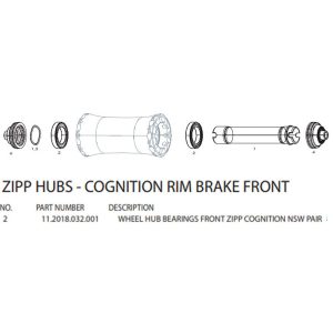 Zipp Left End Cap For Cognition Rear Hubs Zwart