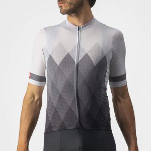Castelli A Tutta Short Sleeve Cycling Jersey - SS23 - Silver Grey / Dark Grey / Small